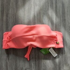 La Vie En Rose Coral Bikini Top Flaw